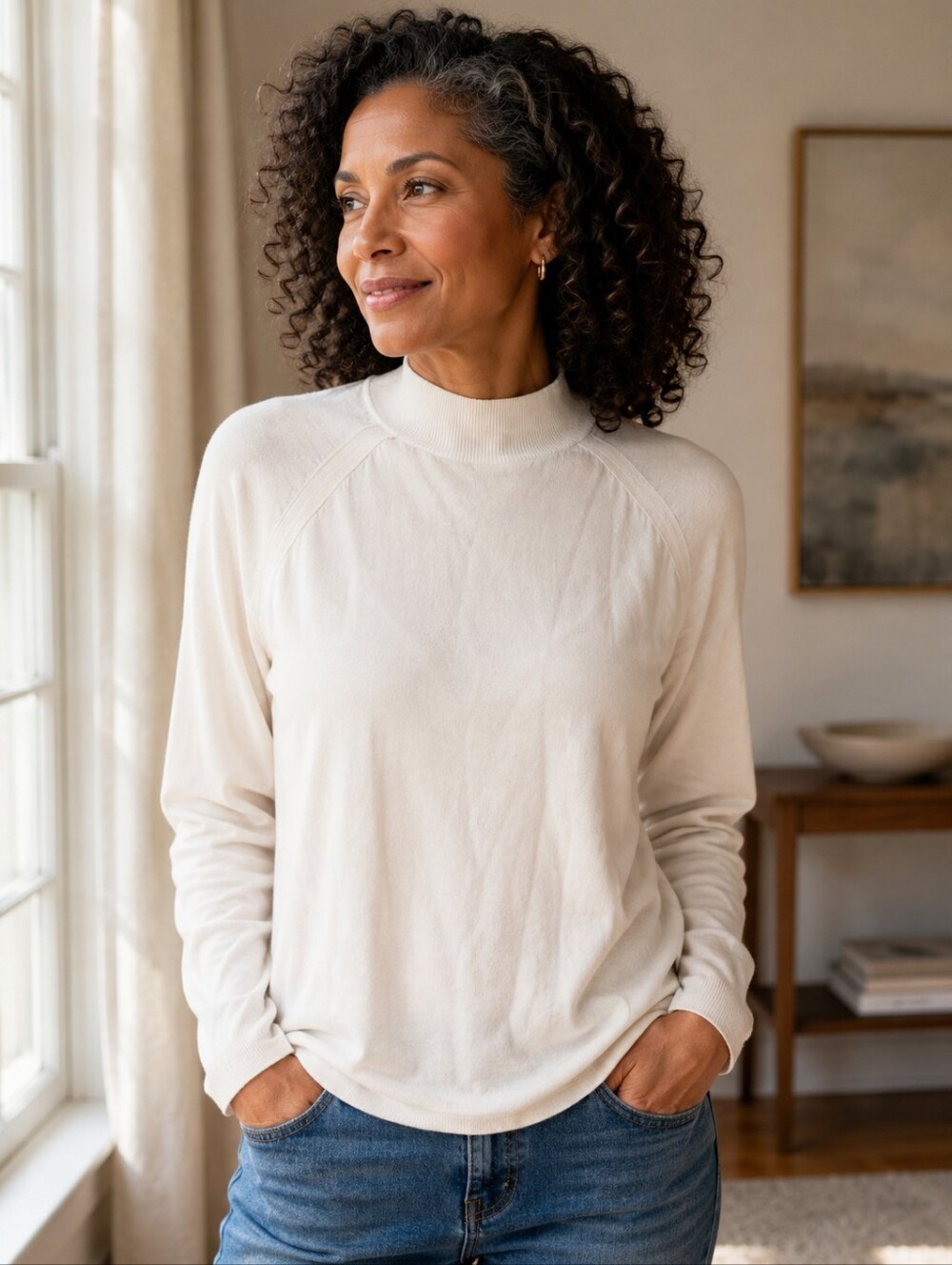 Vintage Harry Rothman Ivory Thane Sweater - Size: M